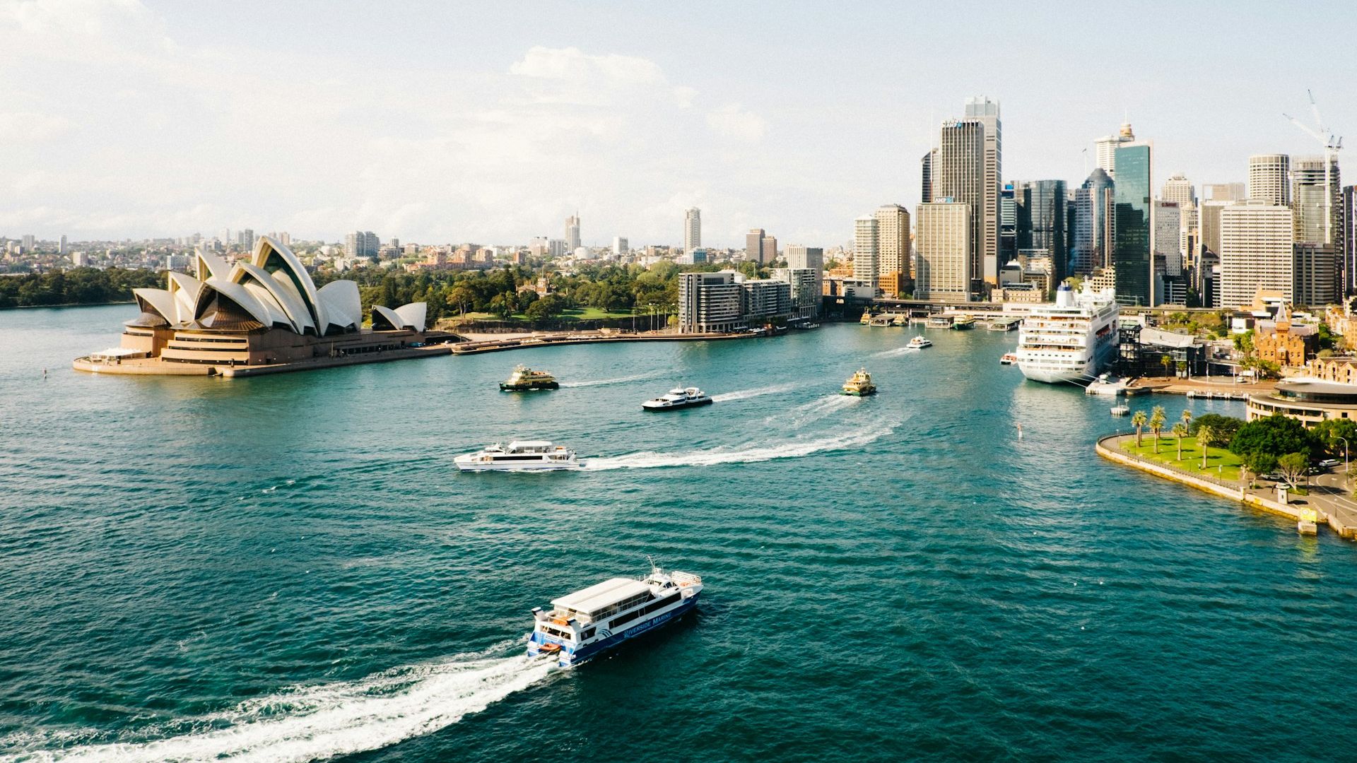 Regional Australian coastal landscape and township